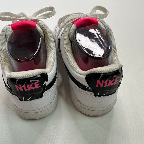 Nike Court Vision Low with Pink Detail and Swooshfetti Logo - Picture 5 of 9